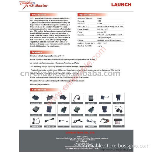 Launch X431 master, Launch x431 Master, x431 master